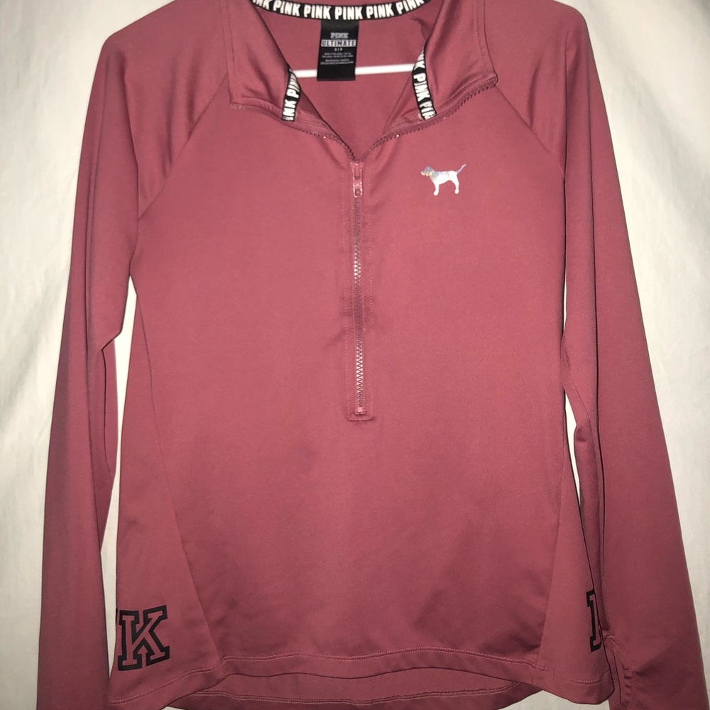 Pink zip up